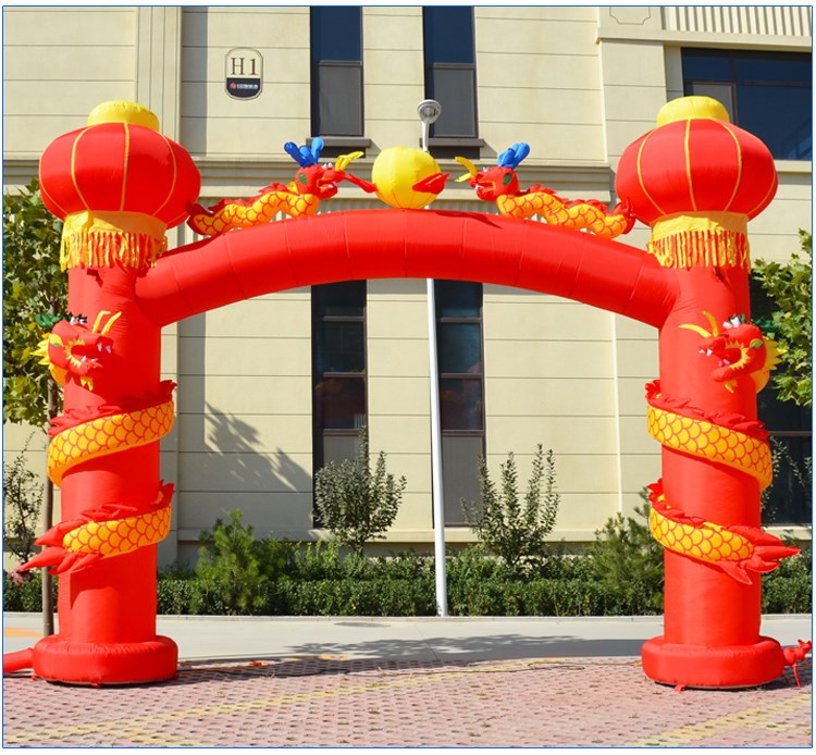 北京充气灯笼柱拱门