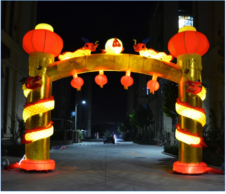 北京彩灯充气立柱